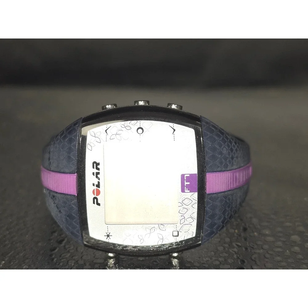Polar FT7 Heart Rate Monitor Fitness Watch Blue Lilac Purple Floral FT7F